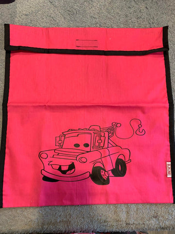 Book Bag - Mater on Pink