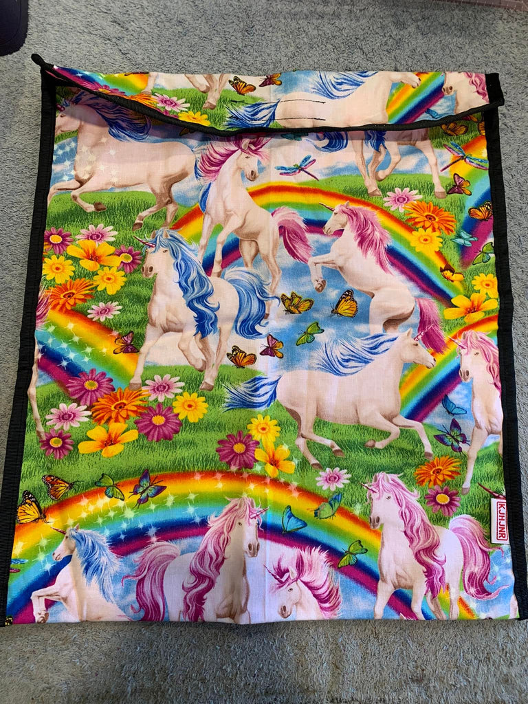 Book Bag - Unicorn Rainbow – MarbleNZ Fabrics