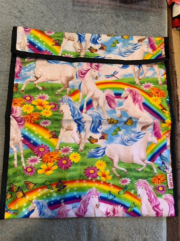 Book Bag - Unicorn Rainbow – MarbleNZ Fabrics