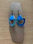 Vinyl Drop Earrings - Semi Circle