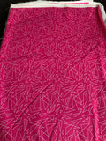 Hot pink pattern - Woven
