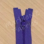 Size 3 - Purple (Moulded Plastic) Open ended Zipper