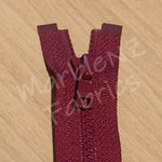 Size 3 - Wine (Moulded Plastic) Open ended Zipper