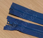 Size 3 - Medium Blue (Moulded Plastic) Open ended Zipper